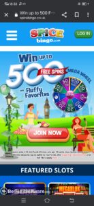 Online Bingo Spice Review August : Know the Truth About it 7 Bingo spice mobile casino screenshot