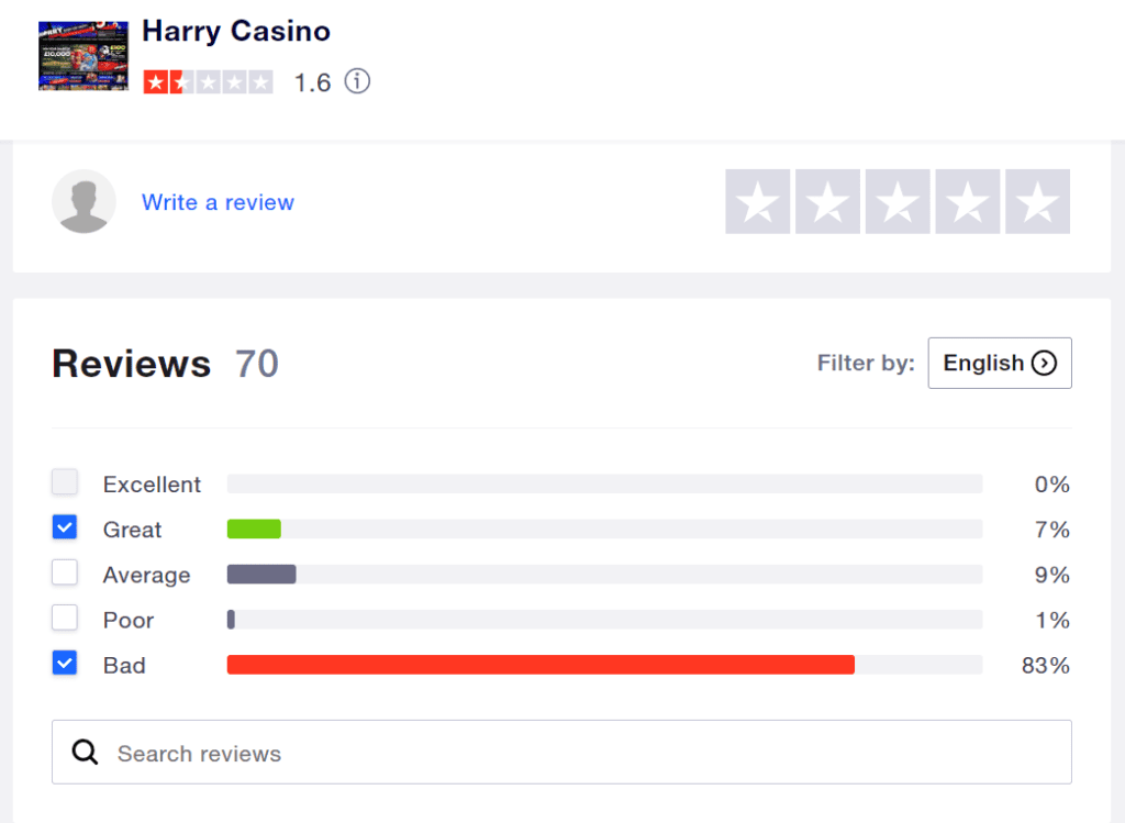 Harrys casino review