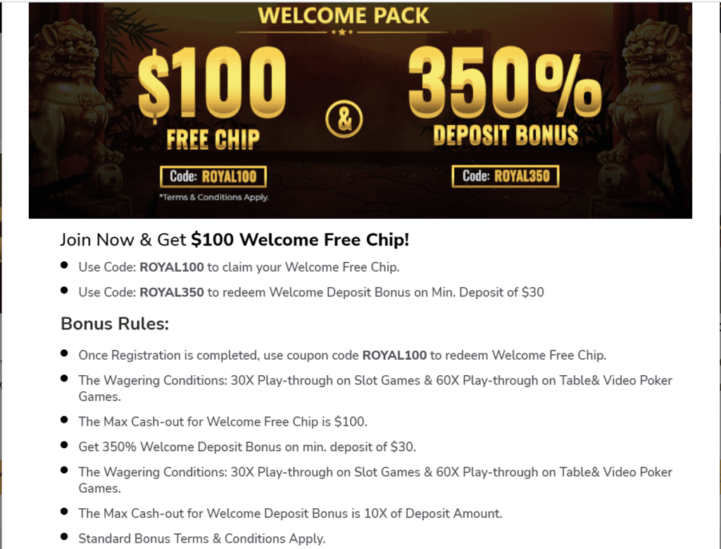 Vip Casino Royale Genuine Review - Is it a SCAM? 2 VIP CASINO ROYAL VIP WELCOME PACK
