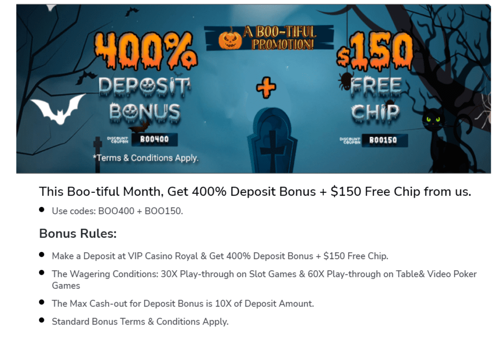 Vip Casino Royale Genuine Review - Is it a SCAM? 4 VIP CASINO ROAYLE A BOO-TIFUL PROMOTION