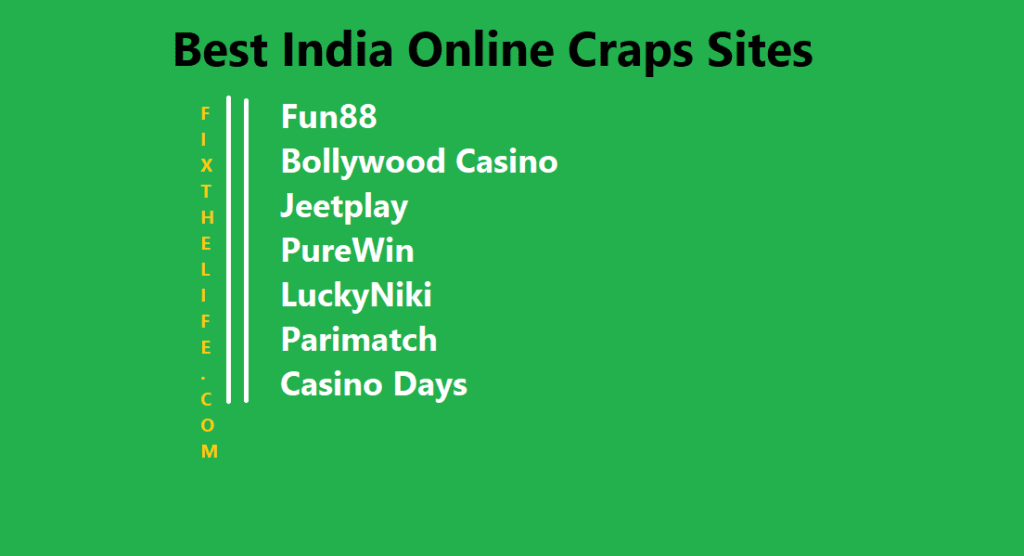 7 Best India Online Craps Sites (January 2023) 1 craps online sites in India