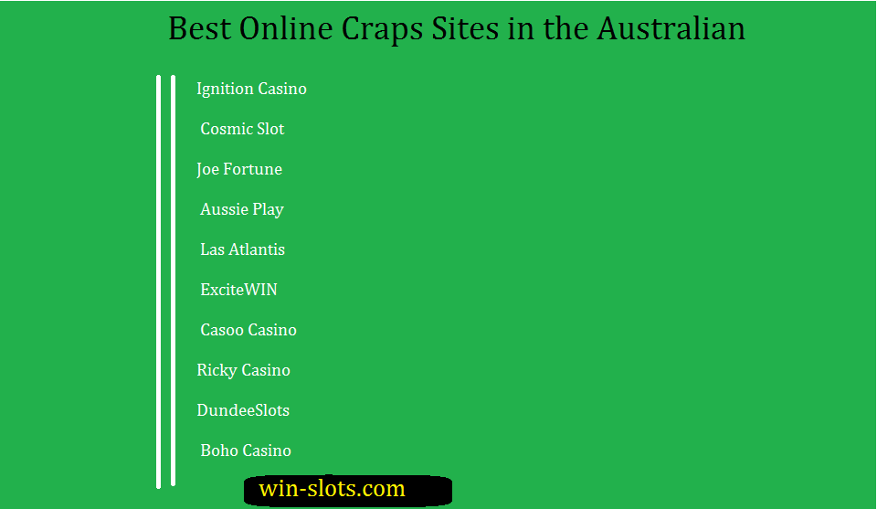 10 Best "Australian" Online Craps Sites ( January 2023) 1 Online Craps Sites in the Australian