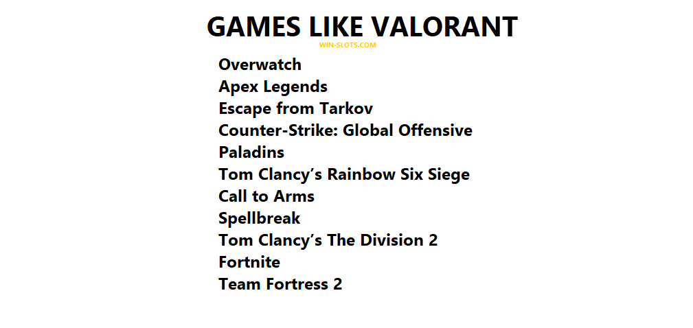 Games Like Valorant - 11 Similar Hero First Person Shooter Games 2 BEST GAMES LIKE VALORANT
