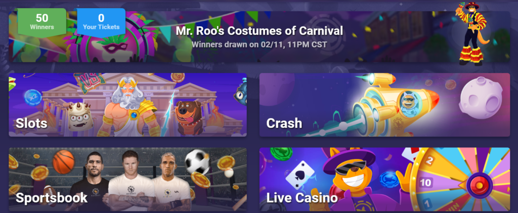 Roobet -Fastest Growing Crypto Casino 2023 - Detailed Review 2 Roobet Gaming Library