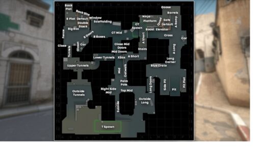 CSGO Callouts Dust 2