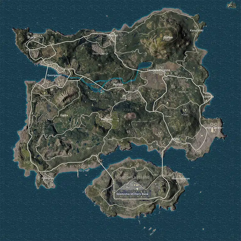 PUBG Mobile Map 1 Pubg mobile maps