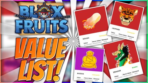 blox fruits value list