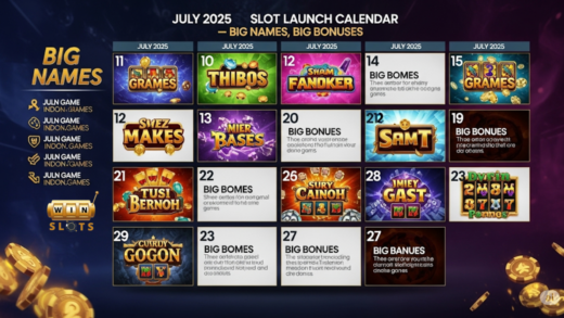 July 2025 Slot Game Launch Calendar – Big Names, Big Bonuses